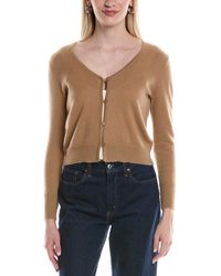 Philosophy - V-Neck Cropped Cashmere Cardigan - Lyst