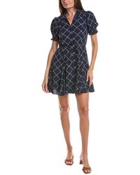 Cece - Smocked Cuff Puff Sleeve Mini Dress - Lyst