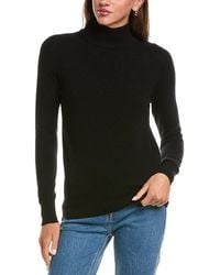 InCashmere - Basic Mock Neck 100% Cashmere Sweater - Lyst