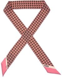 Fendi - Wrappy Silk Scarf - Lyst