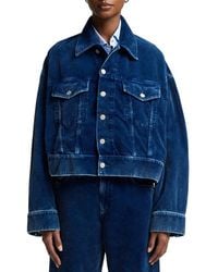 7 For All Mankind - Oli Cropped Trucker Jacket - Lyst