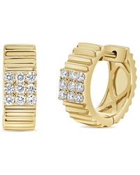 Sabrina Designs - 14K 0.33 Ct. Tw. Diamond Huggie Earrings - Lyst
