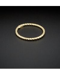 Italian Gold - 14k Diamond-cut Band Ring - Lyst