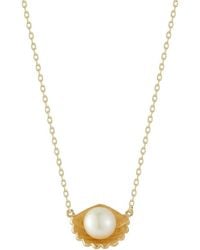 Glaze Jewelry - 14K Plated 7Mm Pearl Necklace - Lyst