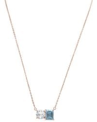 Suzy Levian - Rose Gold Over Silver 5.00 Ct. Tw. Gemstone Toi Et Moi Necklace - Lyst