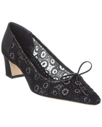 Manolo Blahnik - Martebal 50 Lace & Satin Pump - Lyst
