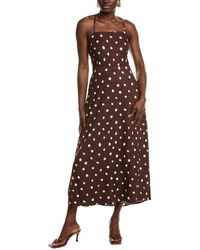 1.STATE - Linen-Blend Maxi Dress - Lyst