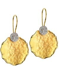 Reiss - "gallery" 14k 0.25 Ct. Tw. Diamond Drop Earrings - Lyst