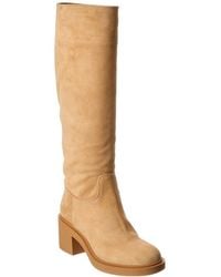 Gianvito Rossi - Hynde 45 Suede Knee-High Boot - Lyst