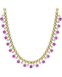 Rina Limor - Plated 4.80 Ct. Tw. Lab-Grown Sapphire Necklace - Lyst