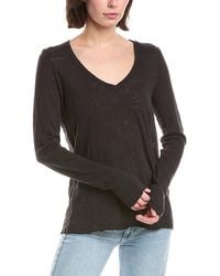 ATM - V-Neck Slub T-Shirt - Lyst