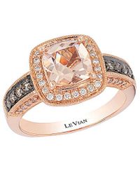 Le Vian 14k Rose Gold 1.33 Ct. Tw. Diamond & Morganite Ring - White