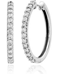 Amairah - 14K 1.00 Ct. Tw. Lab-Grown Diamond Hoops - Lyst