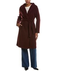 Kensie - Faux Wool Wrap Coat - Lyst