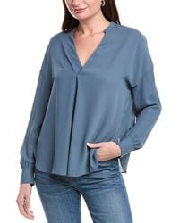 Vince - Front Pleat Blouse - Lyst