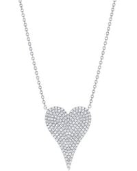 Sabrina Designs - 14k 0.54 Ct. Tw. Diamond Heart Necklace - Lyst