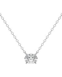 Lab Grown Diamonds - 14K 0.25 Ct. Tw. Lab-Grown Diamond Necklace - Lyst