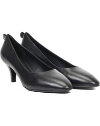 Ferragamo - Kitten-Heel Leather Pump - Lyst