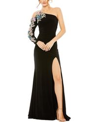 Mac Duggal - One Shoulder Floral Embellished Gown - Lyst