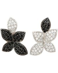 Suzy Levian CZ Jewelry - Suzy Levian Silver Cz Mismatched Studs - Lyst