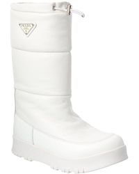 Prada - Leather Snow Boot - Lyst