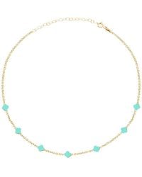Gabi Rielle - 14k Over Silver Enamel Clover Necklace - Lyst