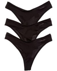 Calvin Klein - 3Pk Ideal Micro Thong - Lyst