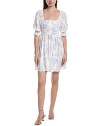 Saltwater Luxe - Linen-Blend Mini Dress - Lyst