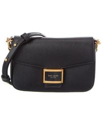 Kate Spade - Katy Textured Leather Flap Chain Crossbody - Lyst