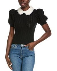 Alice + Olivia - Chase Puff Sleeve Sweater - Lyst