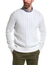Brooks Brothers - Cable Crewneck Sweater - Lyst