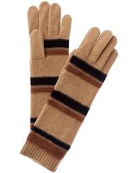 Portolano - Striped Cashmere Gloves - Lyst