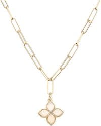 Juvell - 18k Plated Pearl Cz Link Necklace - Lyst