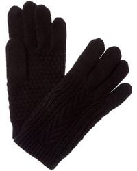 Portolano - Cable Design Cashmere Gloves - Lyst