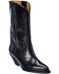Isabel Marant Dahope Leather Boot - Black