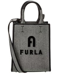 Furla - Opportunity Mini Canvas & Leather Tote - Lyst