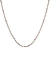Lab Grown Diamonds - 14K Rose 7.25 Ct. Tw. Lab Grown Diamond Necklace - Lyst