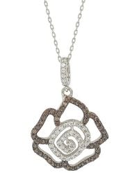 Suzy Levian CZ Jewelry - Suzy Levian Silver Cz Pendant Necklace - Lyst