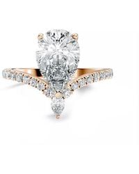 Lab Grown Diamonds - 14K Rose 1.85 Ct. Tw. Lab-Grown Diamond Ring - Lyst