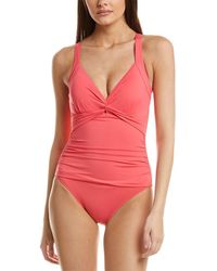 Tommy Bahama - Pearl Underwire Twist Front One-Piece - Lyst