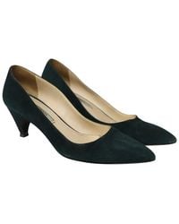 Prada - Suede Cone Heel Sandal (Authentic Pre-Loved) - Lyst