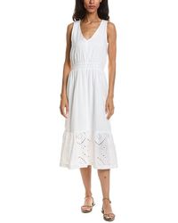 Splendid - Eyelet Midi Dress - Lyst