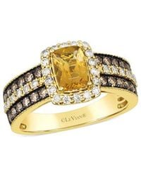 Le Vian - 14K 1.48 Ct. Tw. Diamond & Citrine Cocktail Ring - Lyst