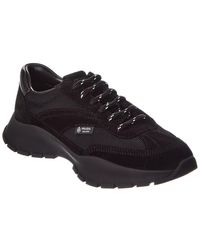 Prada - Mesh & Suede Sneaker - Lyst