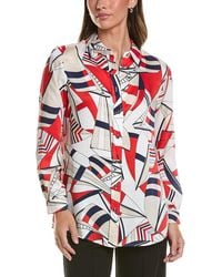 Jones New York - Printed Blouse - Lyst