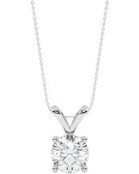Lab Grown Diamonds - 14K 0.50 Ct. Tw. Lab-Grown Diamond Necklace - Lyst