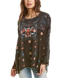 johnny was ginger silk blouse
