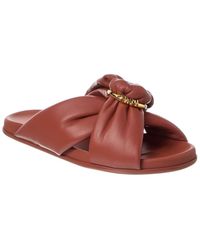 Fendi - Feel Leather Sandal - Lyst