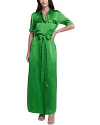 L'Agence - Klement Cargo Silk Dress - Lyst