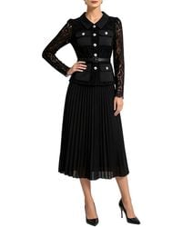 Linda Charm - Long Sleeve Midi Dress - Lyst